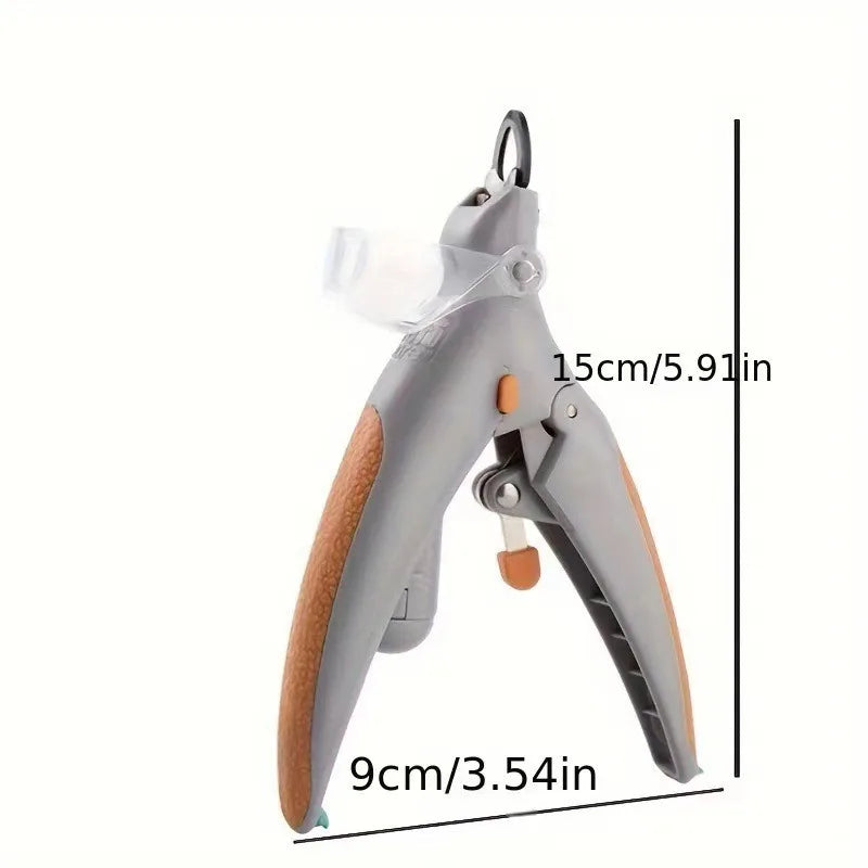 Pet Nail Clipper with LED Light and Magnifier – Safe Trimming Tool for Small Medium Large Dogs Cats, Professional Home Grooming Kit